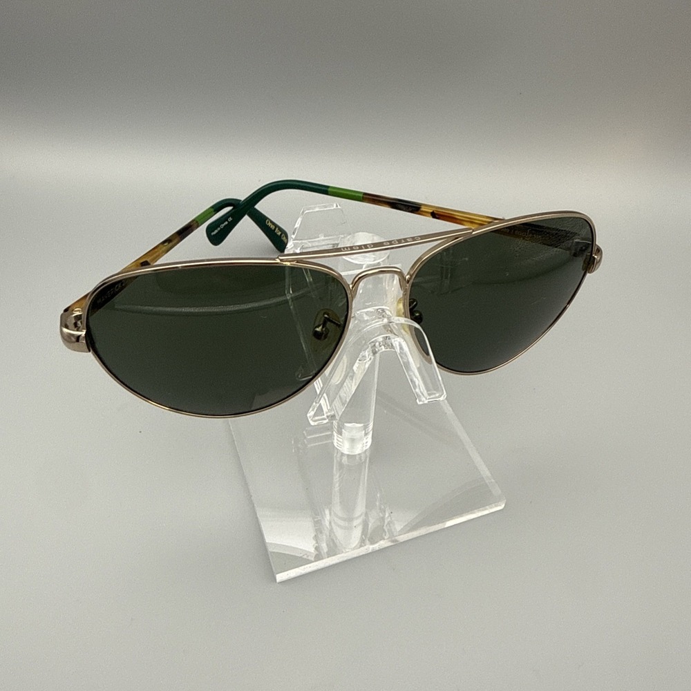 Authentic TOMS Maverick 201 Gold/Tortosie/Green Aviator Sunglasses 60-14-145 HOT